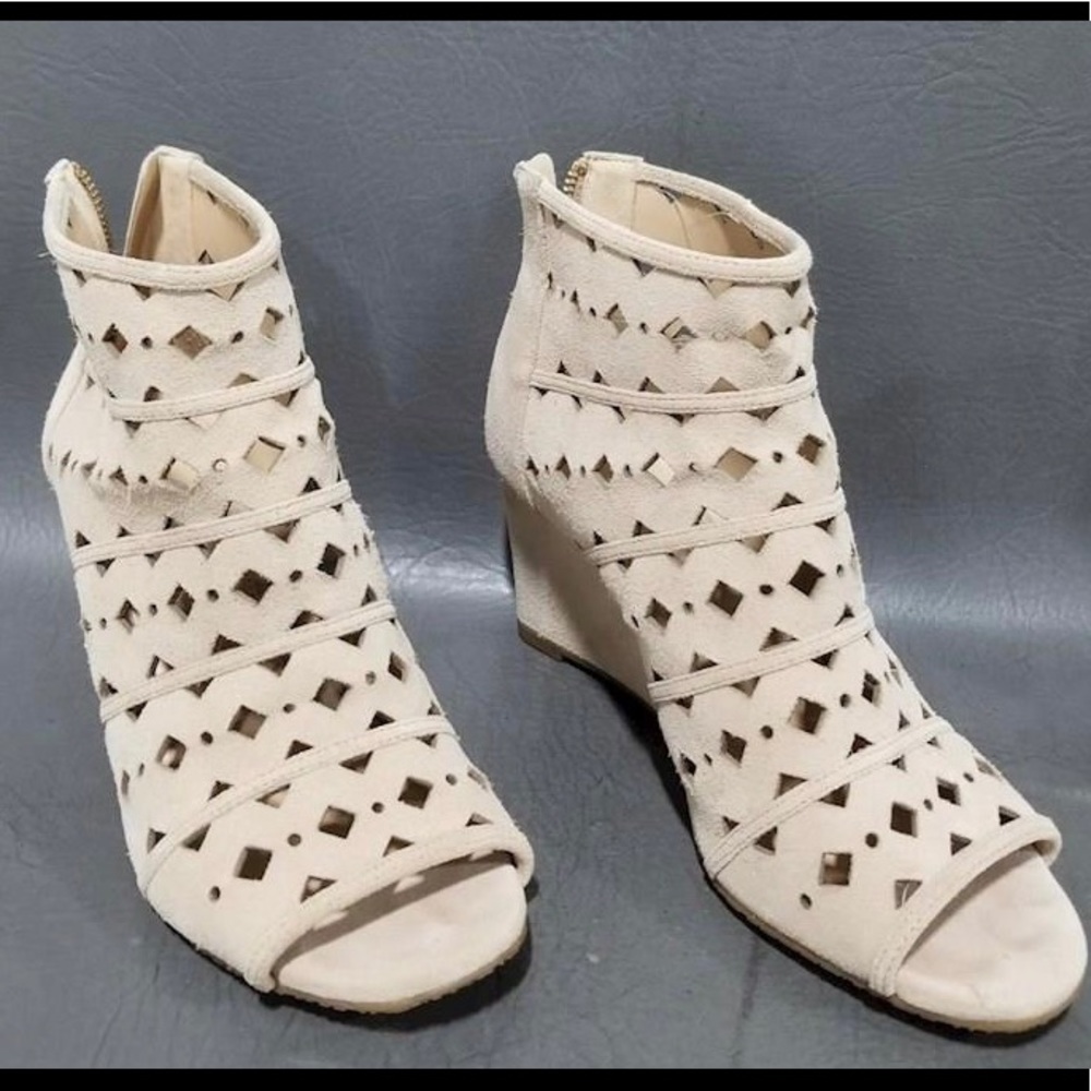 Michael Kors Suede Wedge Booties Heels